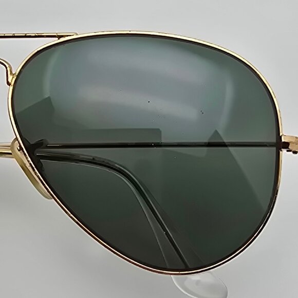 Ray-Ban RB3025 001/58 Arista Gold Frame Polarized G-15 Lens Aviator Sunglasses - Picture 12 of 16